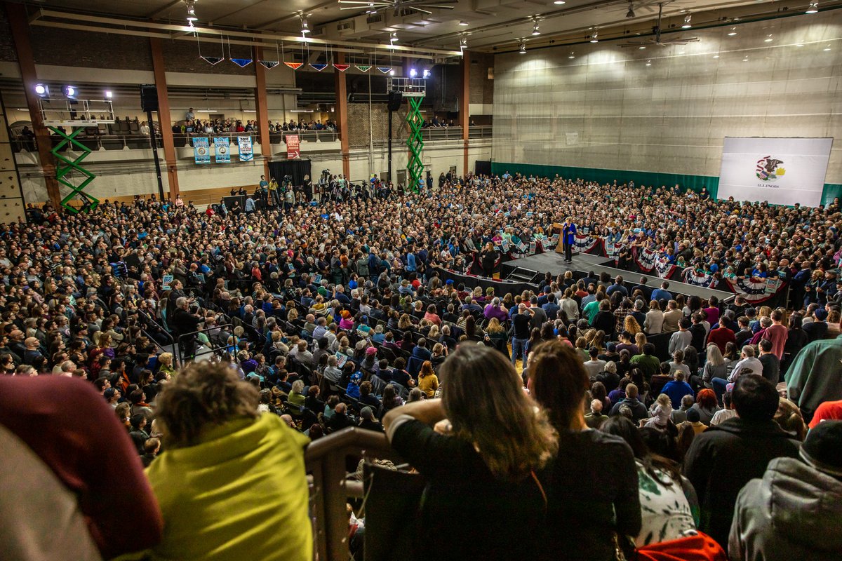 The audience at the Chicago town hall.