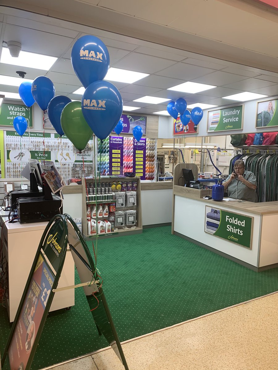 Reopen day at Johnsons St Albans @area65mojo @MOJODryCleaners @JamesTCobbler @TimpsonNews @BNatzyl #maxspielmann #keycutting#watchrepairs #drycleaning #repairsandalterations