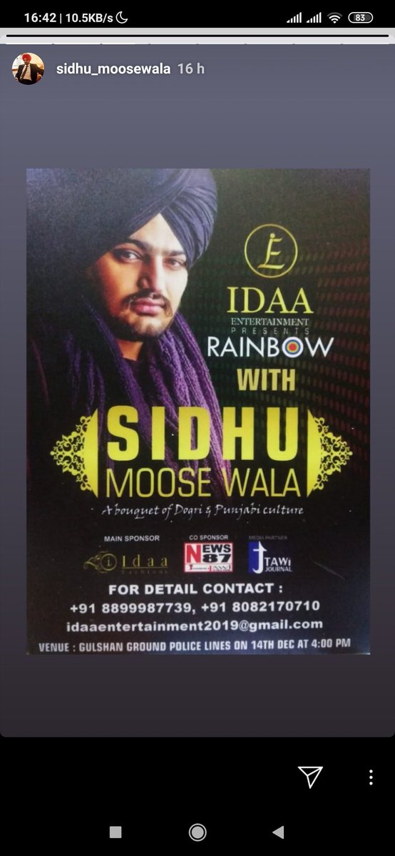 AbhiChib3's tweet photo. Sidhumosse wala in jammu 
Excited guyzzz
Get ready in 14 dec in gulshan ground jammu
@SidhuMooseWala 
@JammuNewsLog https://t.co/wWJ7Jtzd6n