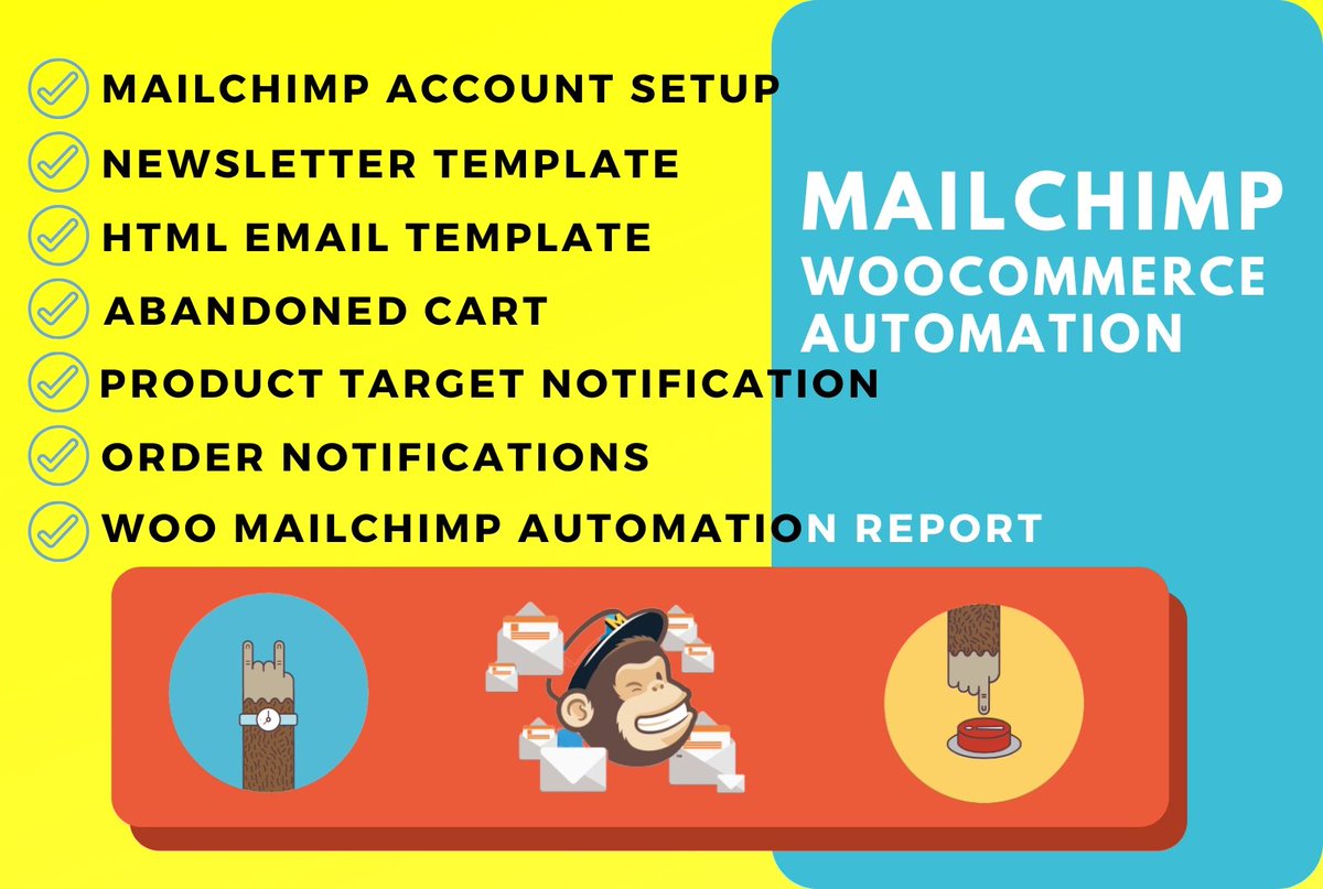 masud__karim's tweet image. MailChimp WooCommerce Automation
bit.ly/mailchimpe-mail
** Pop-up Form to get subscriber
** Abandoned Cart Email
** Product Retargeting Email
** Order Notifications Email
** Order Confirmation Email



#OrderNotifications #OrderInvoice #Marr