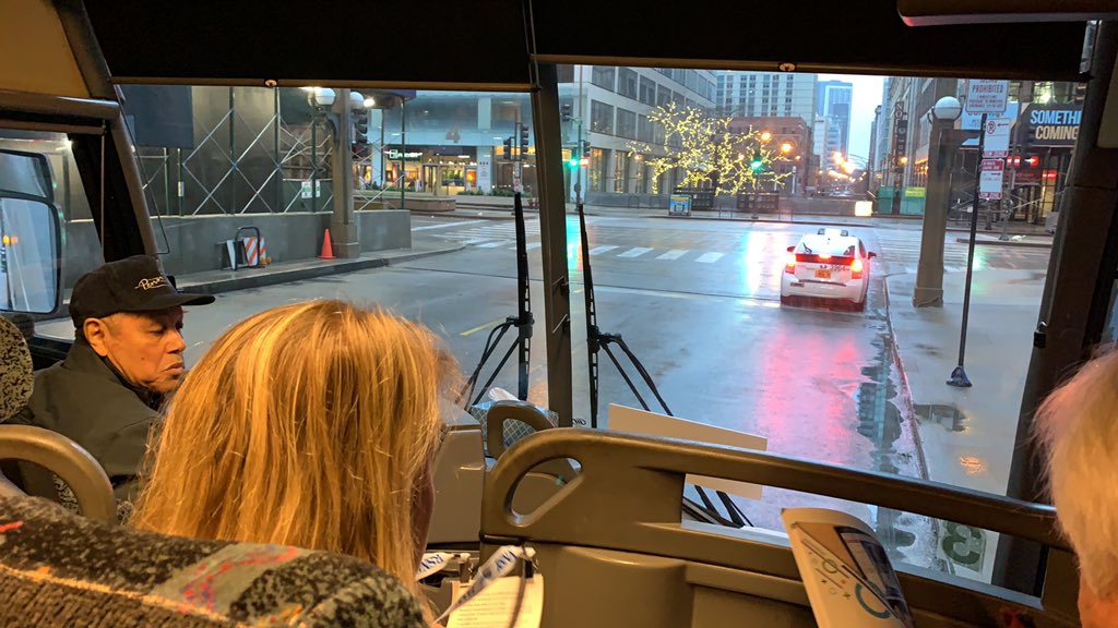 Comenzando RSNA 2019, en bus rumbo al Lakeside center