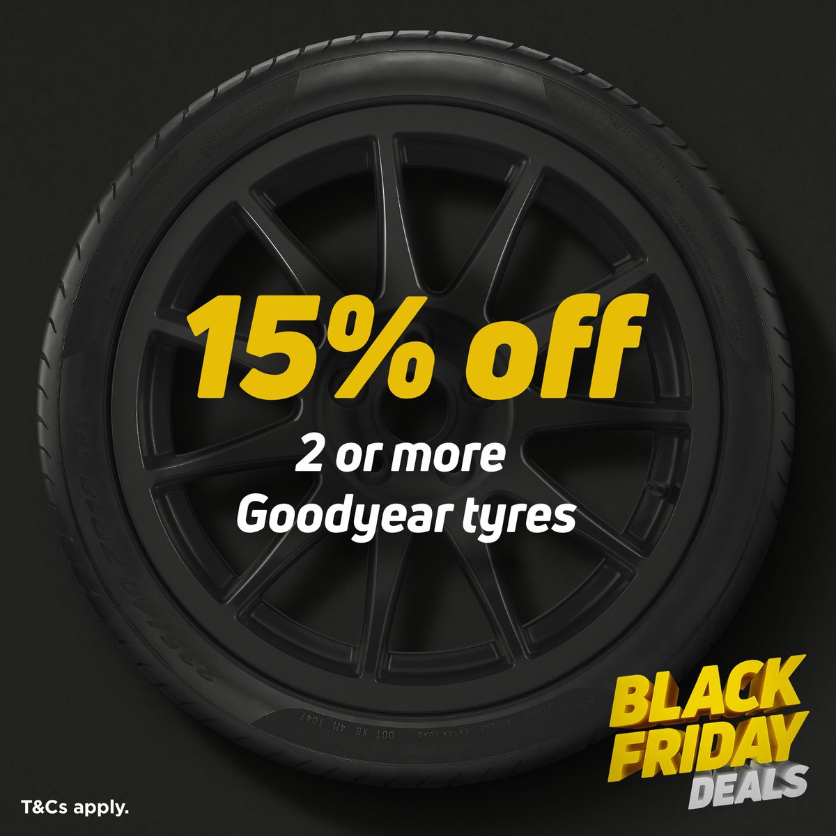 Kwik Fit On Twitter Today Only 15 Off 2 Or More Goodyear Tyres Plus Get Your Car Ready For Winter With 25 Off Batteries Blackfriday Blackfridayoffers Blackfridaysale Blackfridayuk Https T Co 4tmqnrrh6a