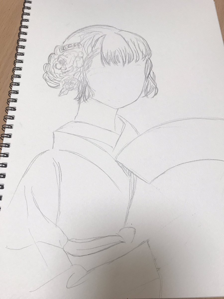 k996803271's tweet photo. 大好きなマツオヒロミ先生の絵を模写しようとしたら、100万年早すぎたかもしれない( ˊᵕˋ ;)💦
顔が書けない…手が書けない…そして、扇��が訳分からん
もう〜無理だあ〜 https://t.co/jKGdkHT83w