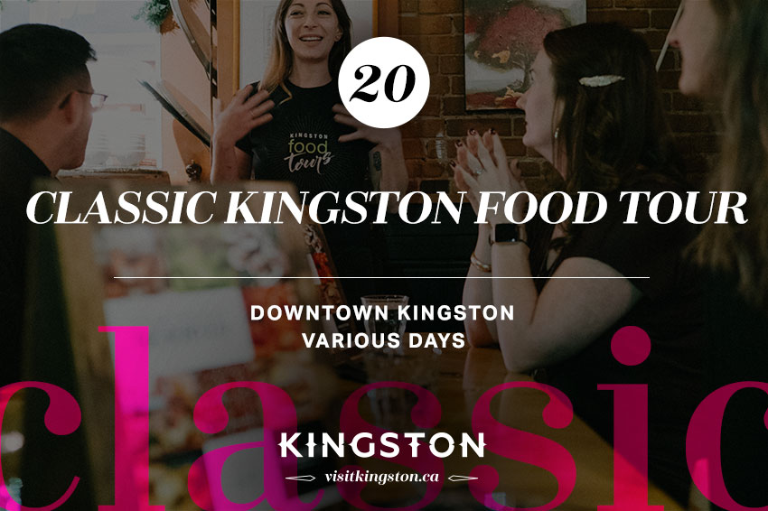 #20 of #25 things to do in Kingston this December: Take a Classic Kingston Food Tour (<a href="/KtownFoodTours/">KingstonFoodTours</a>) bit.ly/2XvFH0K #VisitKingston #FreshMadeDaily #YGK