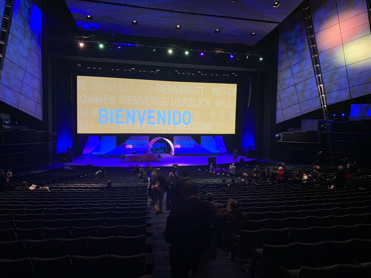 Esperando la opening session RSNA 2019