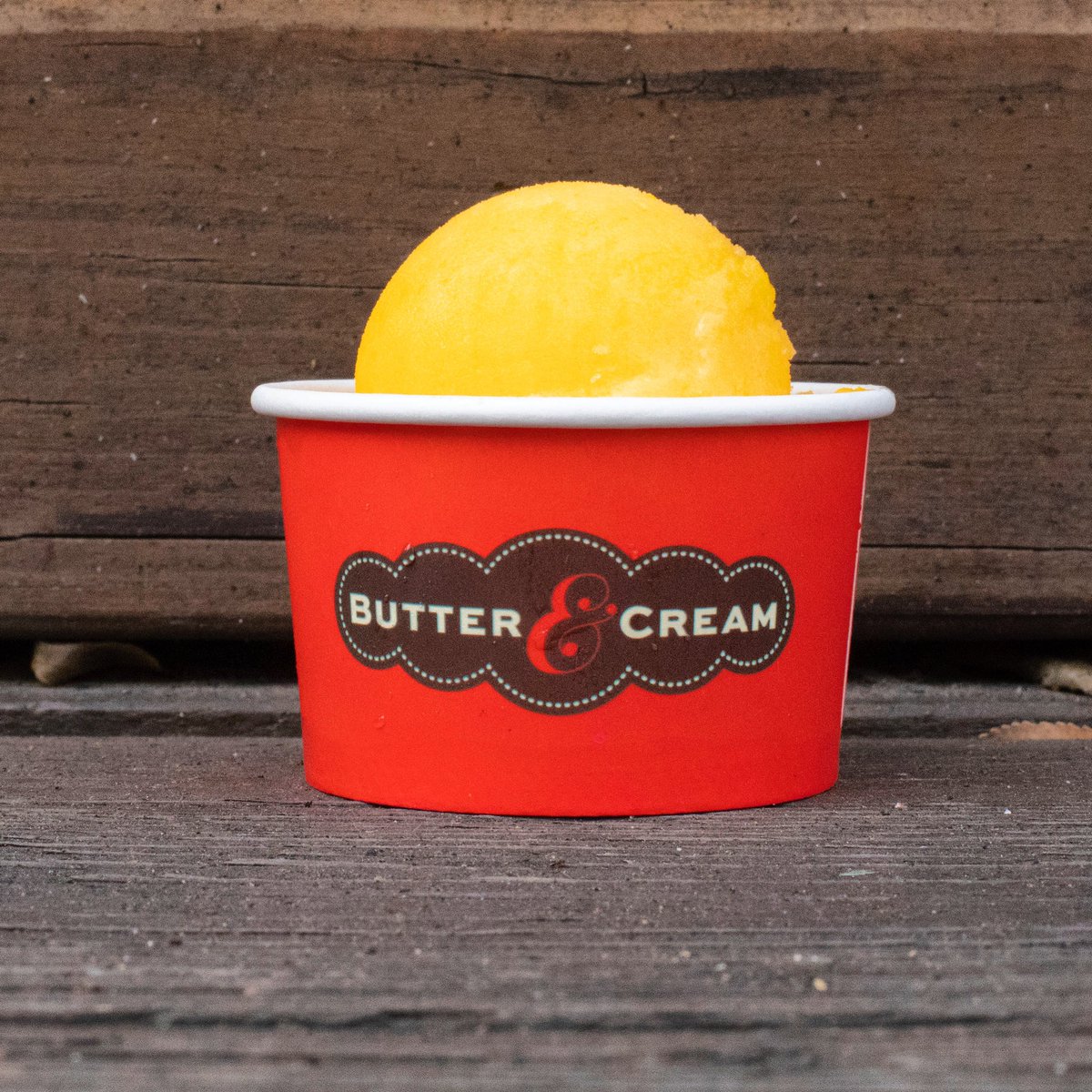 🚨🚨New flavor alert🚨🚨Satsuma Sorbet! Made with fresh Satsuma juice from our friends at GA ProudProvisions. #butterandcream #MeetMeAtTheRedBench #satsuma #mandarin #sorbet #decatur #oldfourthward #atleats