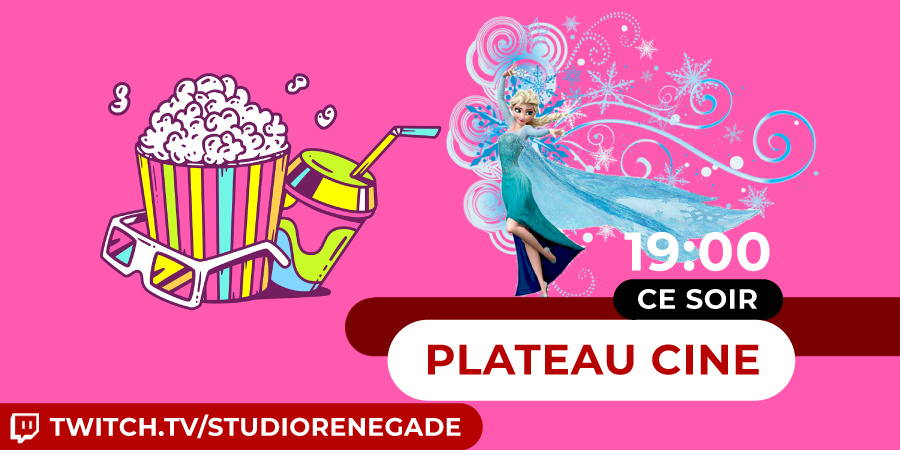 StdRenegade's tweet photo. Ce soir, @audreyleuor et @CaptainHugh reviennent sur leur film du mois et font le tour de l'actu Ciné en votre compagnie.

⌚ RDV dès 19H sur https://t.co/4Cy1I07Km5 

#ReineDesNeiges2 #Libérée #Déliverée https://t.co/jILX1kzyde