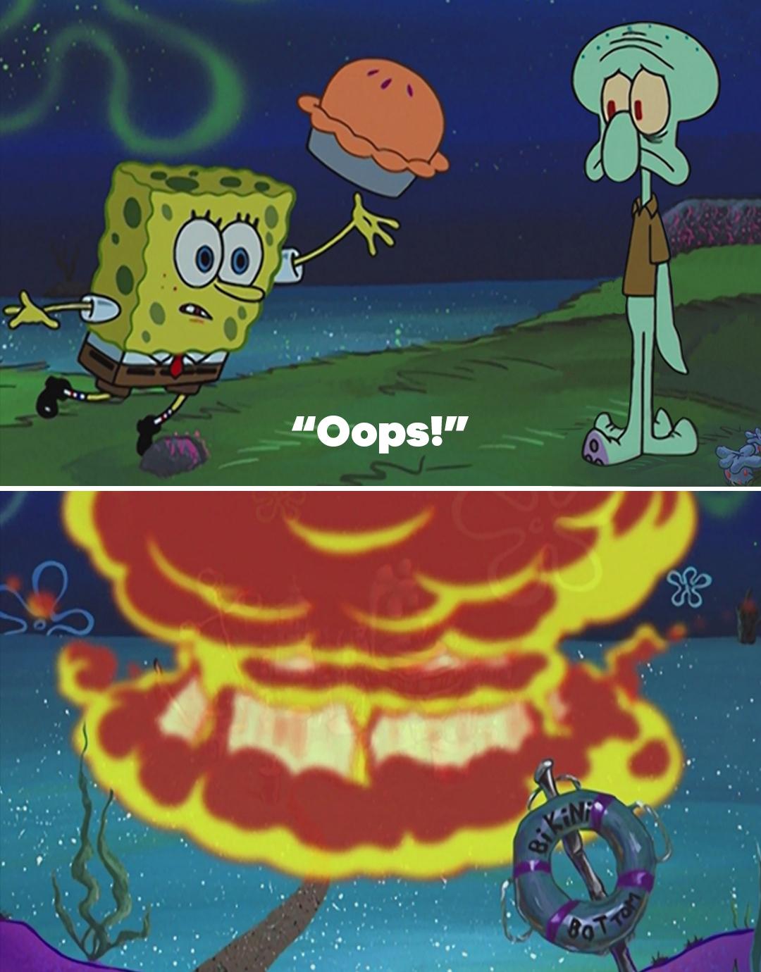 Spongebob Explosion Memes There Be Explosions On Every