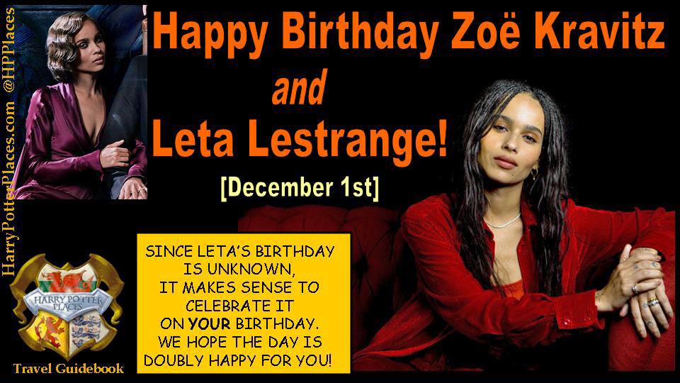 Happy Birthday to Zoë Kravitz AND Leta Lestrange  