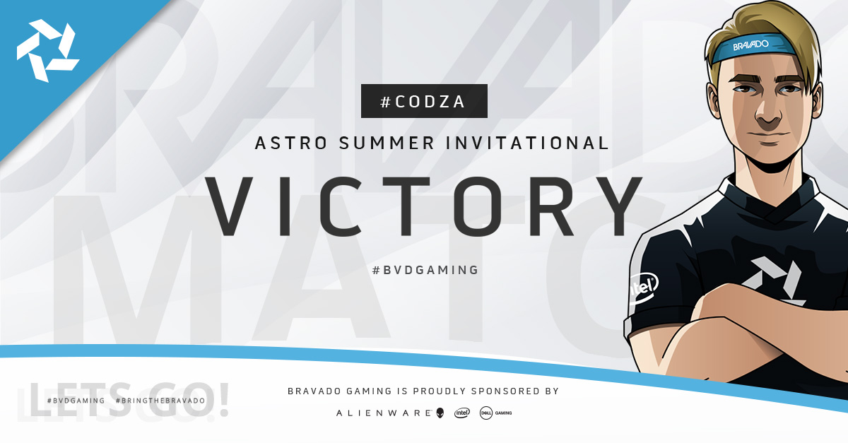 bravadogaming's tweet photo. Victors of the #CODZA @ASTROGaming Summer Invitational!
Well played to @ViNCO_Gaming in the Grand Finals and to all the participants in the event. Shout-out to @Chani_ZA & @BradCherryEU & @LaLLa_ZA for hosting the event!
Let's go #bvdgaming #bvdcod #bvdalienware #bvdintel https://t.co/RQg4lVqag6