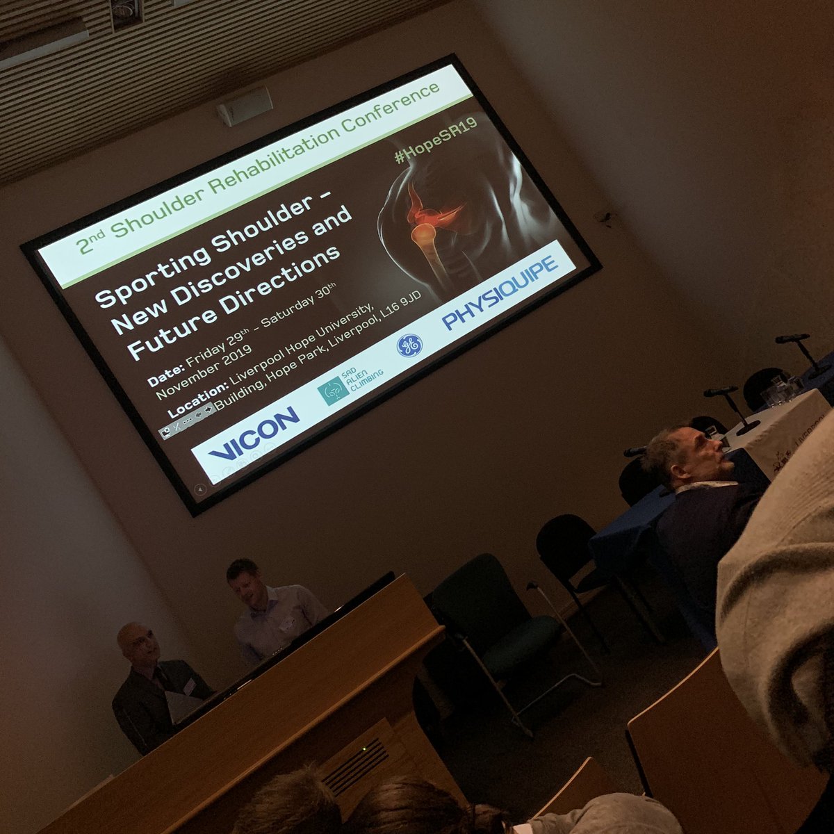 SadAlienClimb's tweet photo. It was a fantastic  meeting the speakers and delegates who attended the 2nd Shoulder Rehabilitation Conference. Looking forward to the next stages of our research and product developments. #HopeSR19 https://t.co/PzWlZCQ5Xq