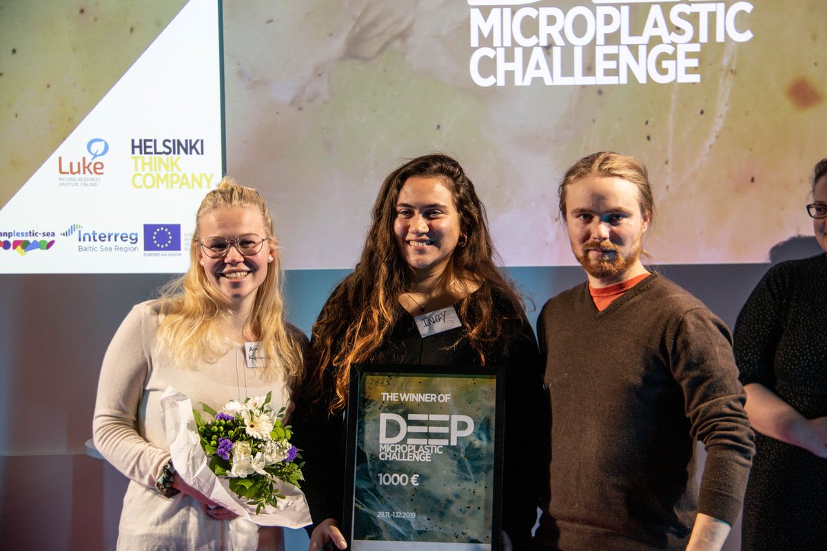 Congratulations to Green Wash, the winner of Deep – Microplastic Challenge! Their solution is a new kind of microplastic filter for washing machines. The team seemed very excited about the win: “Now we have a starting point to really make this happen!” #deepchallenge