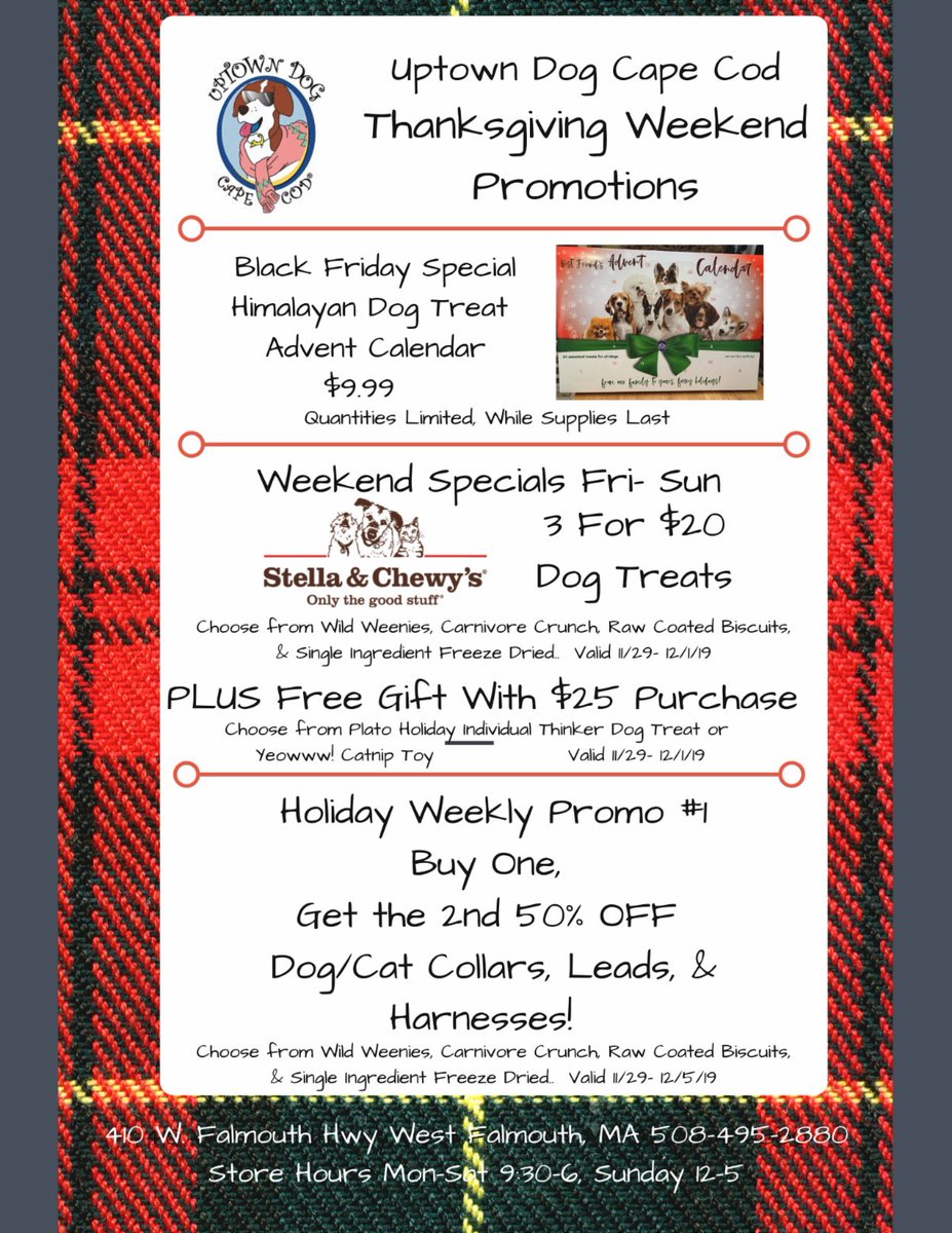 Open at 12pm today!Don't miss out of these paw-some deals! conta.cc/35A5842