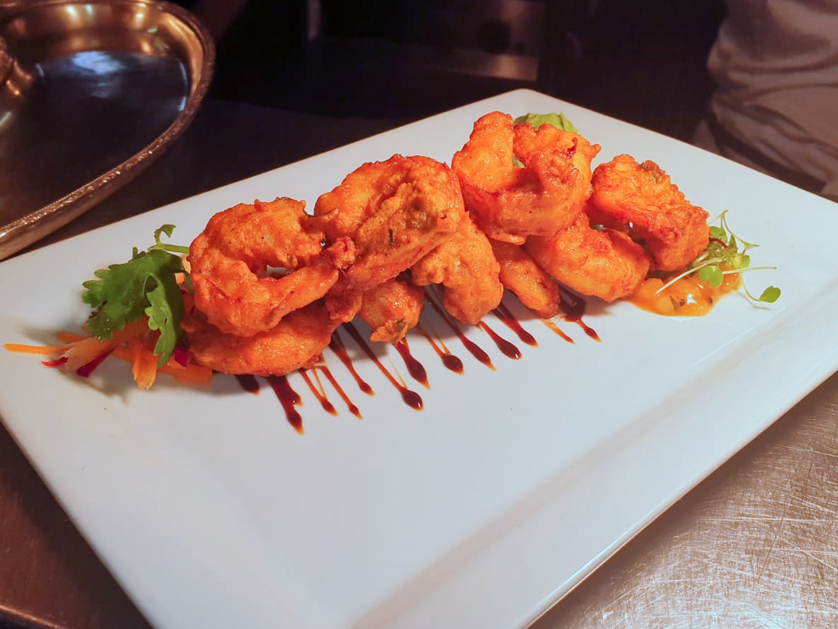 RasamRestaurant's tweet photo. Karwari Jhinga - A delicious combination of Tiger Prawns, Curry Leaves, Avocado & Mango Curry Leaf Chutney #newtothemenu #indianfood https://t.co/q9Cqux3zZb