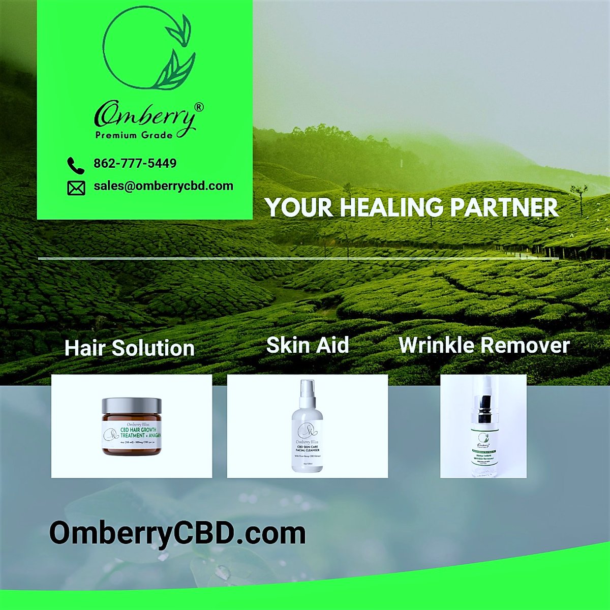 OmberryCBD's tweet photo. Our organic solution heals you. It doesn’t matter whether you are suffering from your skin or it’s just your wrinkles. Maybe the density of your hair is decreasing. Your body needs a helping hand. We are that help. Feel free to reach us. https://t.co/1G15aR2TwS https://t.co/XdbJ9CccuU