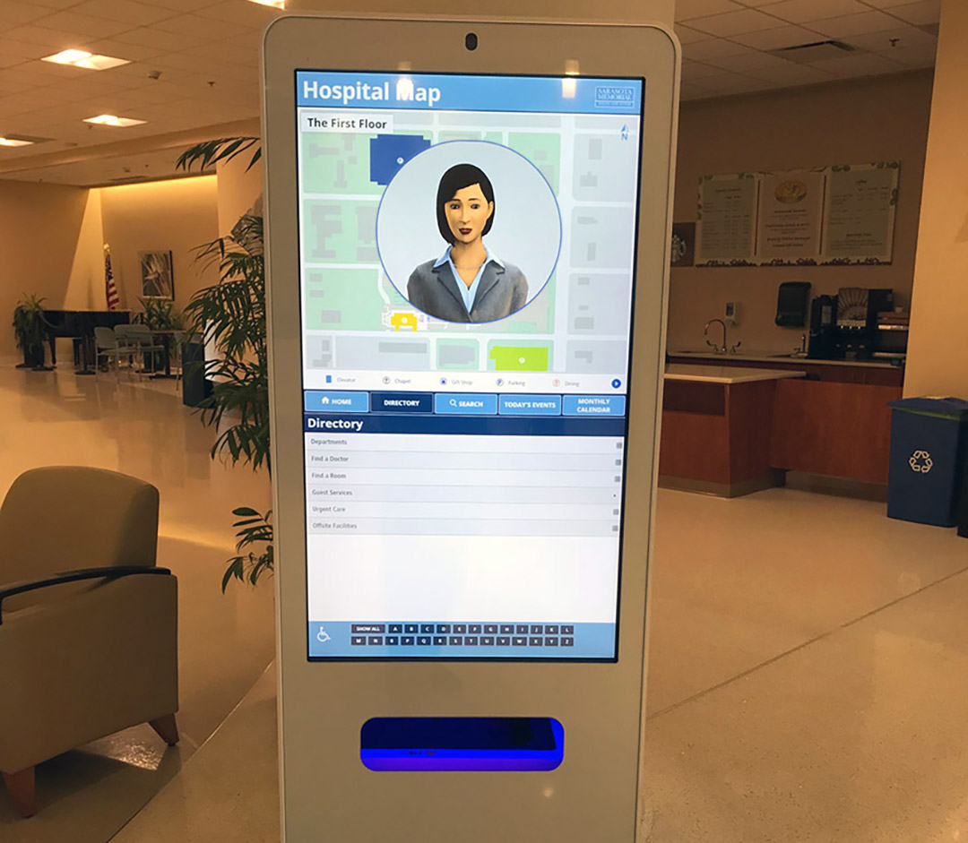 SMHCS's tweet image. Don&apos;t know where you&apos;re going at SMH? We&apos;ve got you covered. Ask a #GreenShirt! Download SMH&apos;s free GPS-style #smhWayfinder app. Or ask &quot;SARA,&quot; our lobby-based digital greeter who can look up room numbers &amp;amp; text you directions. #WayfindingMadeEasy smh.com/smhwayfinder