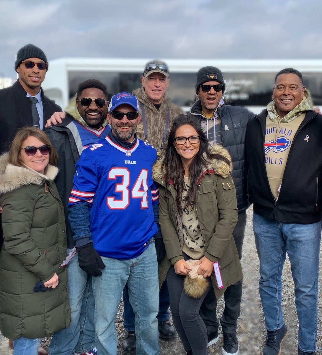 AR83Foundation's tweet photo. Winners of the Give2Gain Andre Reed VIP Experience here in Buffalo, New York. It was a pleasure hanging out with you guys, well getting a big win against the Broncos! 
#give2gain #andrereedfoundation #readwithreed83 #winners #vip #nfl #buffalobills #buffalo #billsmafia #12+83=6 https://t.co/8ZQdss3AeU