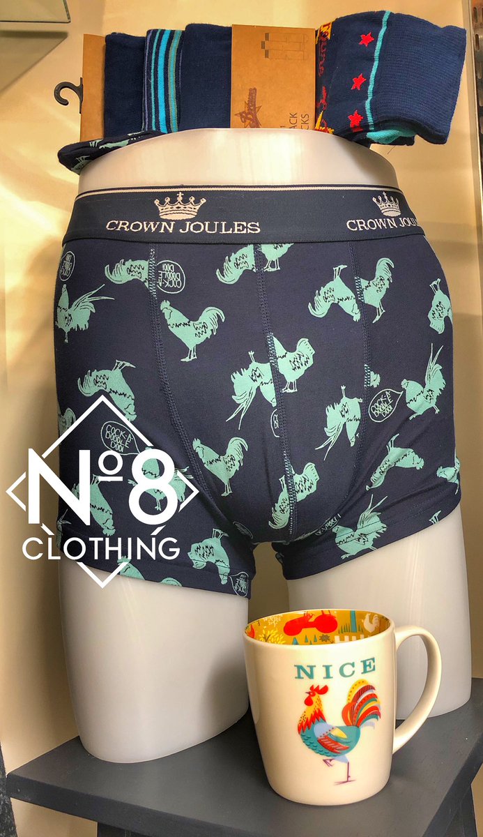 ClothingNo8's tweet photo. ✨Great selection of boxer shorts and socks @ClothingNo8 from @Joulesclothing & @joebrowns for all the gents out there #hanginontillchristmas #perfectgift #ChristmasIsComing #Christmasshopping #shoplocal #onyourdoorstep #rhayader #elanvalley #wplgifts #opensevendays https://t.co/l5YDR7dBVK