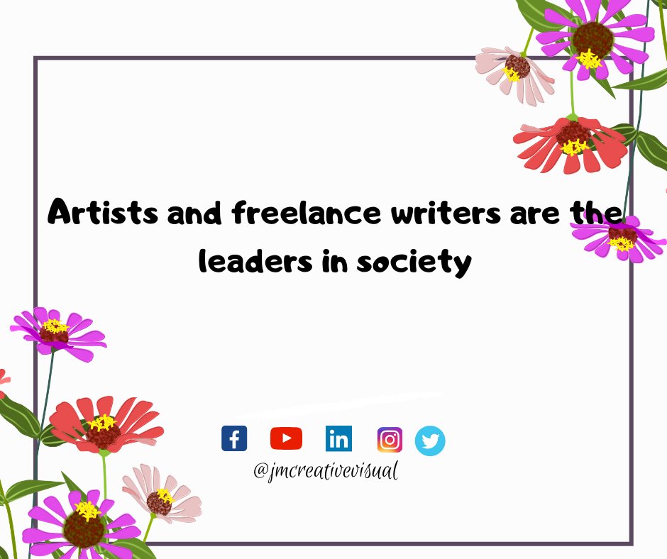 JmCreative's tweet photo. If you dig deep and keep peeling the onion, artists and freelance writers are the leaders in society - the people who start to get new ideas out.
-Allan Savory https://t.co/dcHoLM7K46