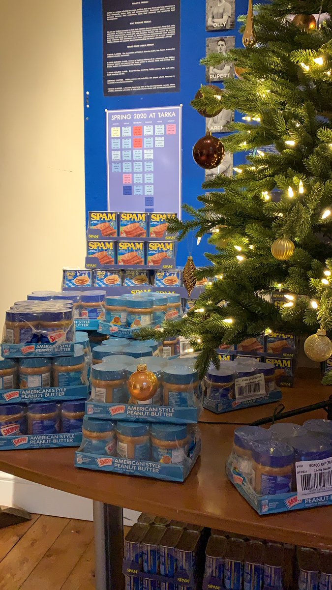 It’s a Filipino party when the gifts are spam and peanut butter. Now to make spam kare kare...