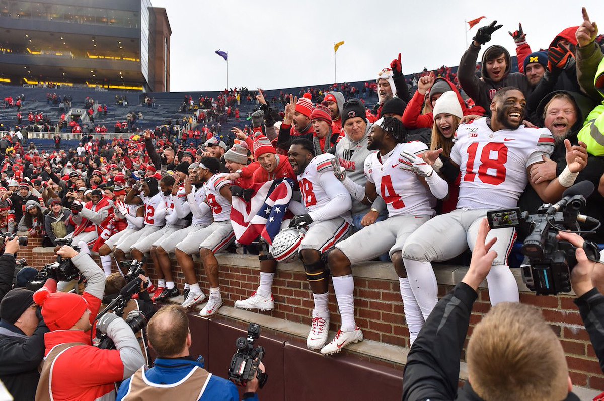 FakeUrban's tweet photo. Thinking about that time when we scored 56 points on the No. 4 ranked defense in the country, won an eighth straight game against our rival and secured the top spot in the College Football Playoff standings. Seems like yesterday. https://t.co/3FUdQGd9L6