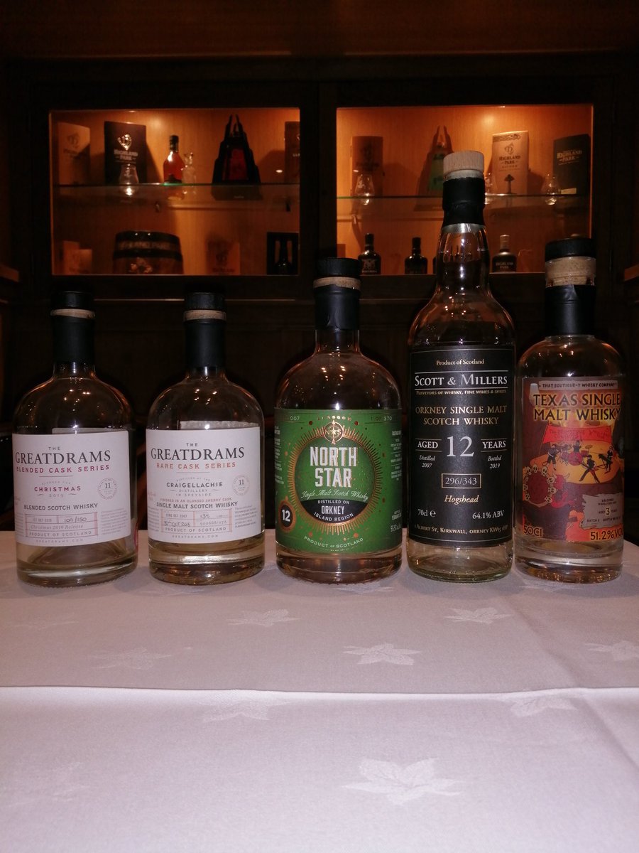 Last nights blind tasting I organised. <a href="/GreatDrams/">Greg - Great Drams</a> <a href="/Northstarwhisky/">North Star</a> <a href="/BoutiqueyWhisky/">That Boutique-y Whisky Company</a> @orkneyhotel