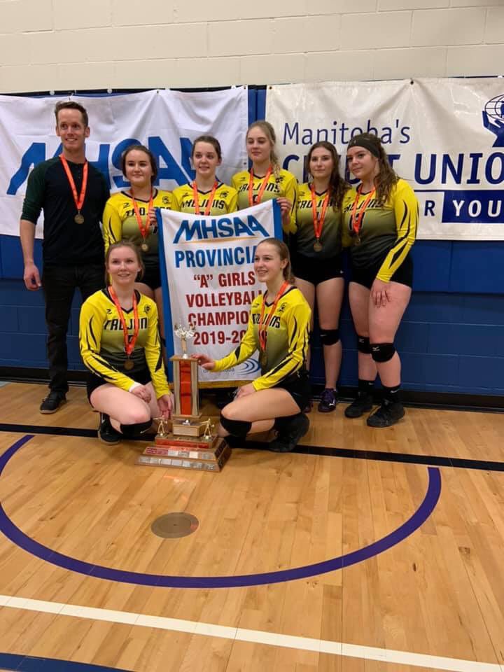 gp_trojans's tweet photo. Congratulations to our Varsity girls volleyball team on winning MHSAA’s provincial championship this weekend. https://t.co/QXmF76EtkM