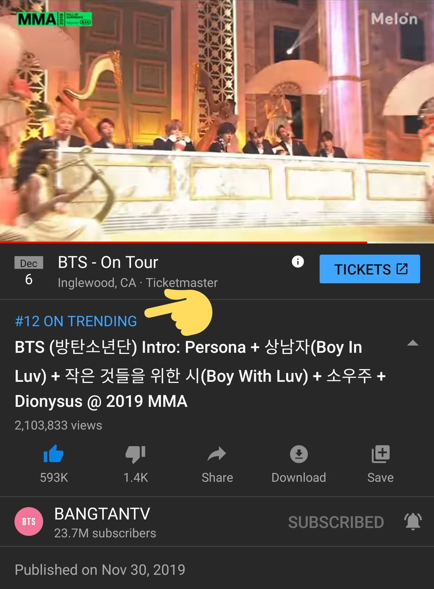 yoongseclipse's tweet photo. .@BTS_twt' MMA performance on BANGTANTV is trending #12 in the US! #BTSatMMA 

Watch here! 👇
https://t.co/Z14QPR7dip

#MAMAVOTE #BTS https://t.co/OOltDi9CWA