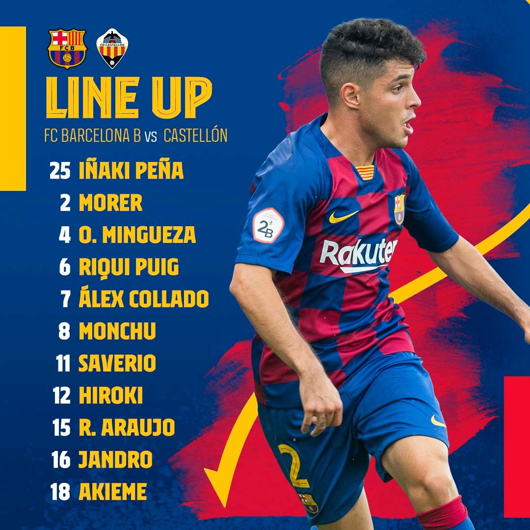 Fc Barcelona B On Twitter Xi Oficial Del Barca B