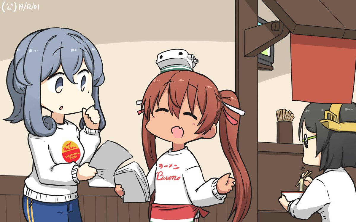 艦これ「#艦これ版深夜の真剣お絵描き60分一本勝負
#艦これ版真剣お絵描き60分一本勝負」|(公)＠お仕事skeb募集中のイラスト