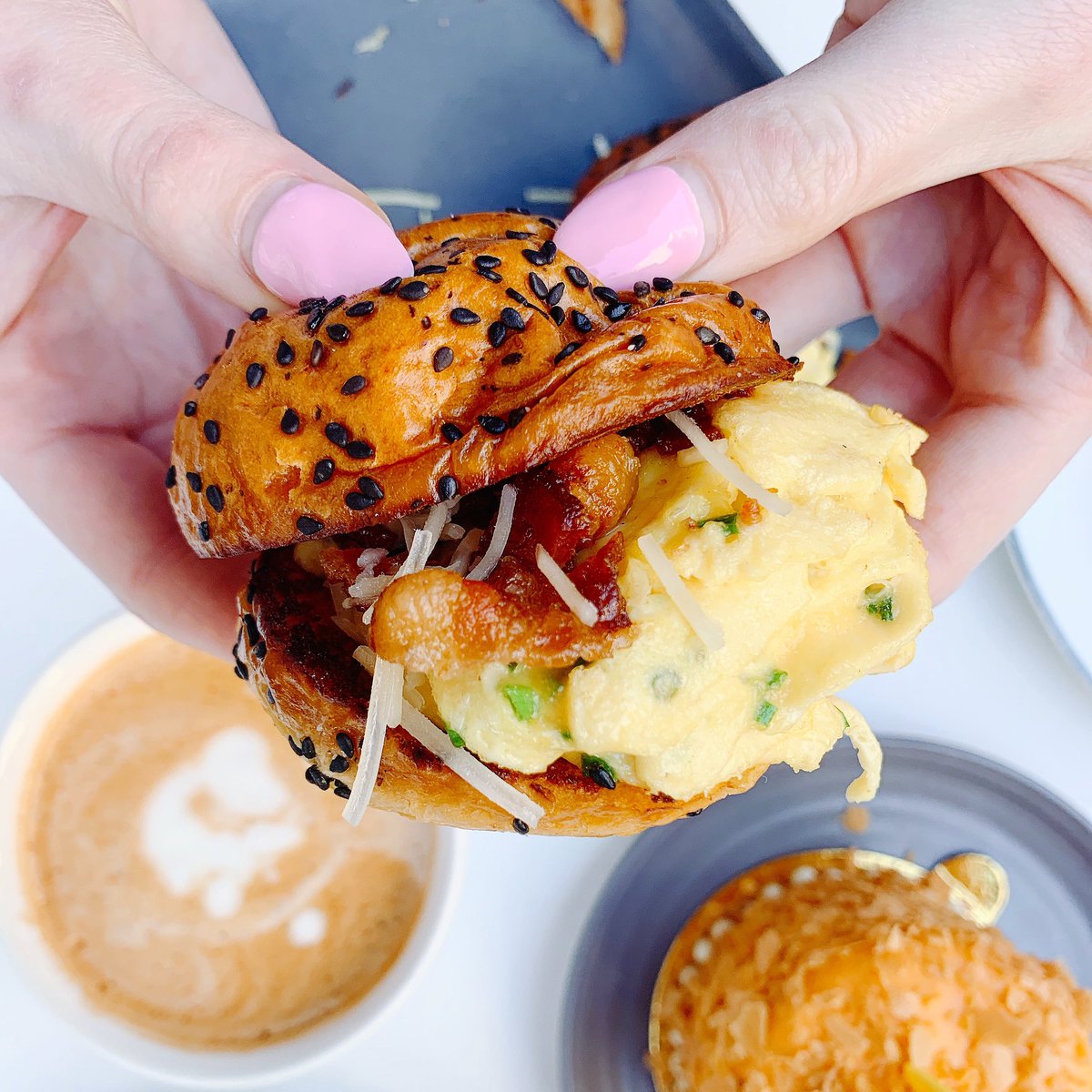 #SundayMorning Slidekicks #breakfast sandwich sliders 🍔 <a href="/BallstonQuarter/">Ballston Quarter</a> #arlingtonva