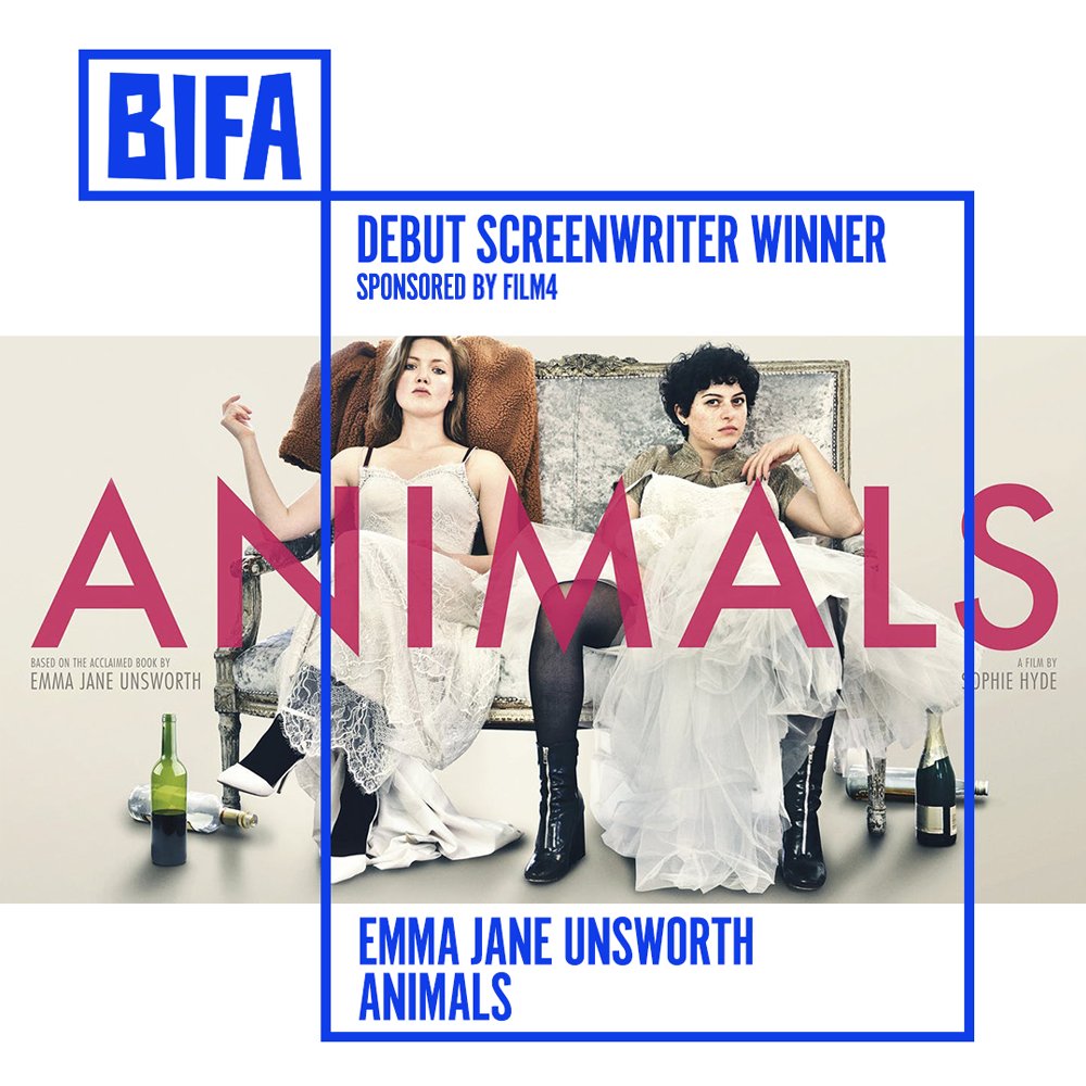 You're My Team! Thrilled for our author and screenwriter @emjaneunsworth for her #BIFA2019 win Debut Screenwriter <a href="/BIFA_film/">BIFA</a> 🦊🍾🦊