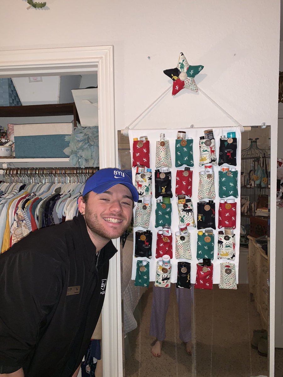 CaileySchafer's tweet photo. we made a shotmas advent calendar and have 25 shots to take until Christmas day. #winningatchristmas https://t.co/RgelTQgagg