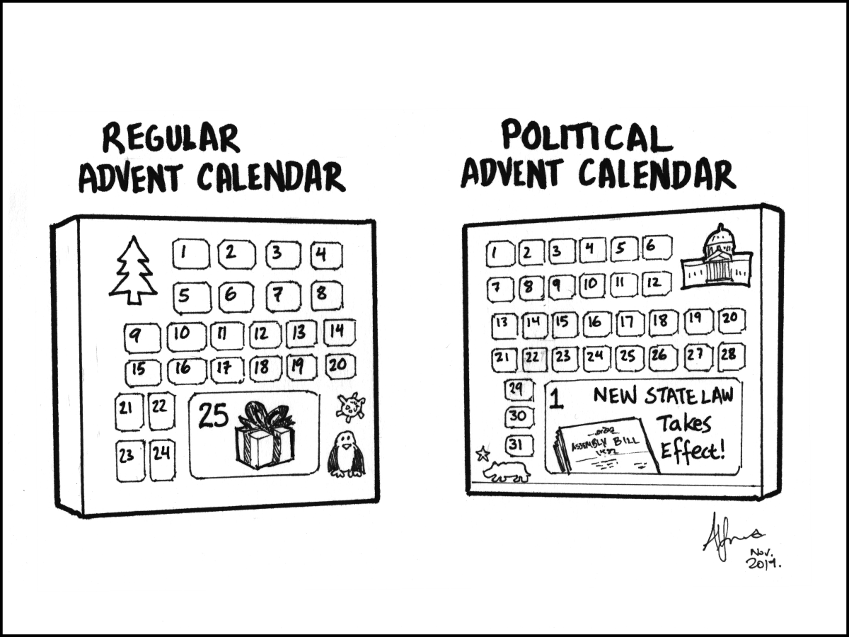 It’s time to break out the advent calendar! #BadSideoftheBay <a href="/alfred_twu/">Alfred Twu</a>