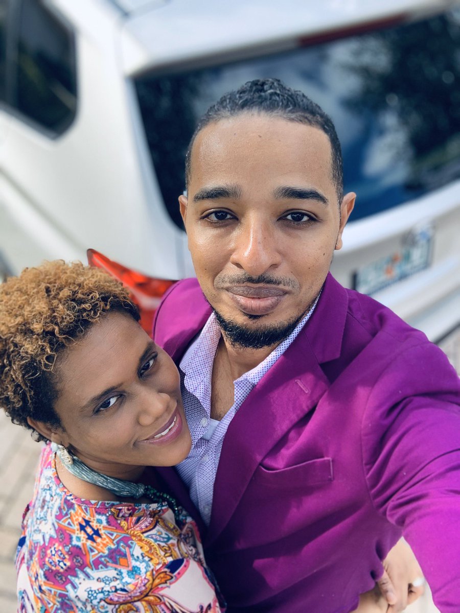 djnicholas2's tweet photo. A pic with my beautiful wife today after church. We are wearing shades of purple, in other words shades of royalty. #marriage #family #husbandandwife #djnicholas #sandraeccleston #bibleaddict #everythingloud https://t.co/s0VfzgliKI