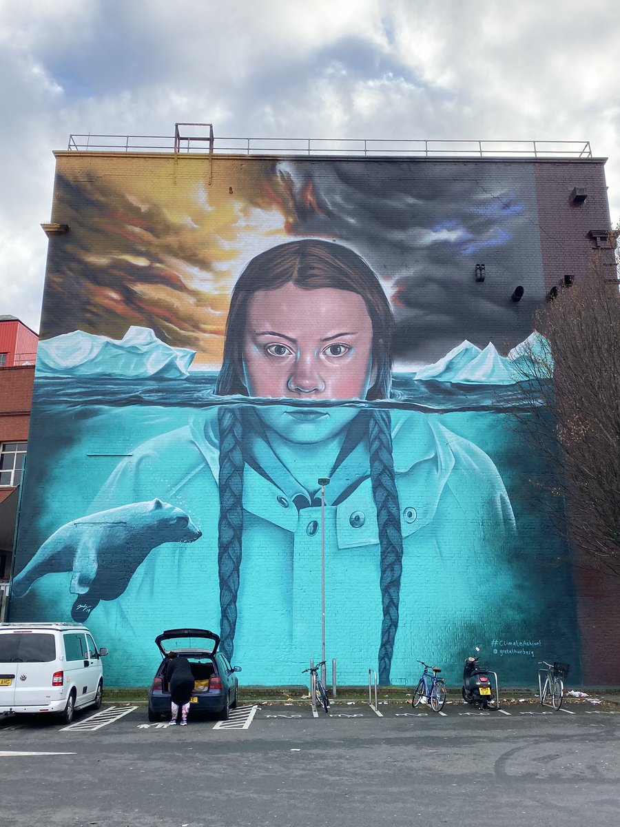 lowndsy2011's tweet photo. .@GretaThunberg have you seen this awesome #StreetArt #painting in Bristol, UK? Looks incredible and is about 4 stories high! #ClimateAction https://t.co/8cz5kMqbNZ