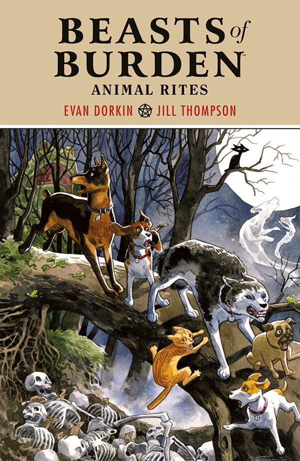 DarkHorseComics's tweet image. Today at 5pm, @TemptingFateRPG plays Hero Pups at bit.ly/2sBYJr1! We know no pups more heroic than those in Beasts of Burden, so we're offering fans a chance to win #BeastsofBurden books &amp;amp; more. Info: bit.ly/35SNoRw @evandorkin @thejillthompson @BenjaminDewey