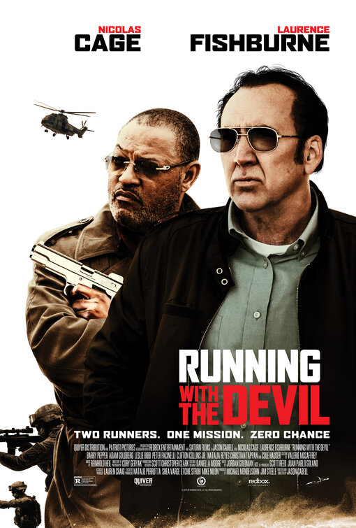 AlfonsGorina's tweet image. El rey del ciclo sin estreno ataca de nuevo. Nicolas Cage, acompañado de Laurence Fishburne (otro que tal), dos "reaparecidos" (Barry Pepper y Peter Facinelli), y la nueva estrella, Natalia Reyes, protagonizan #runningwiththedevil Un rudimentario thriller de mafias, drogas etc.