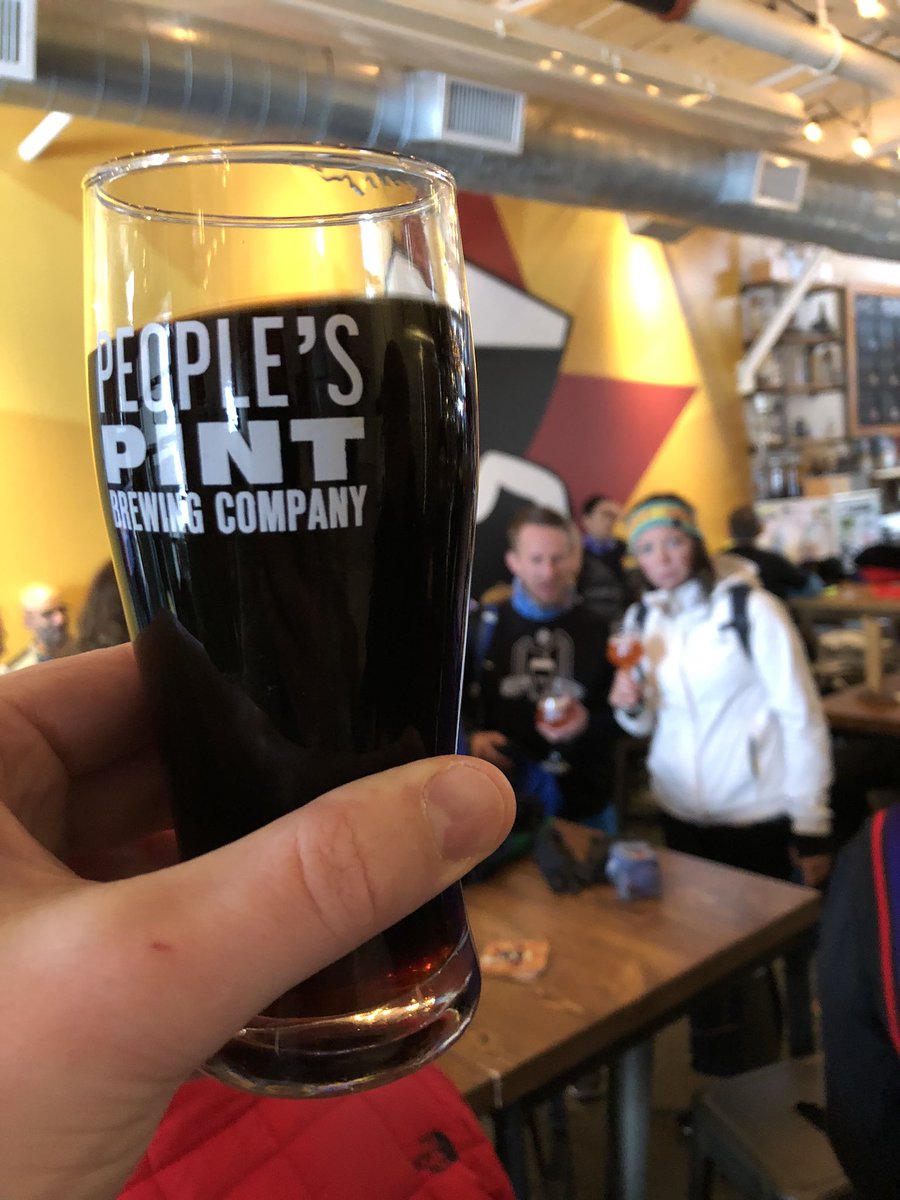 TobiasCode's tweet image. Wasn’t an easy @RunTOBeer this morning with a wintery mess 🌨, but a spicy El Chupacabra from @PeoplesPintTO was a nice reward at the end 🍻🏃🏻‍♂️