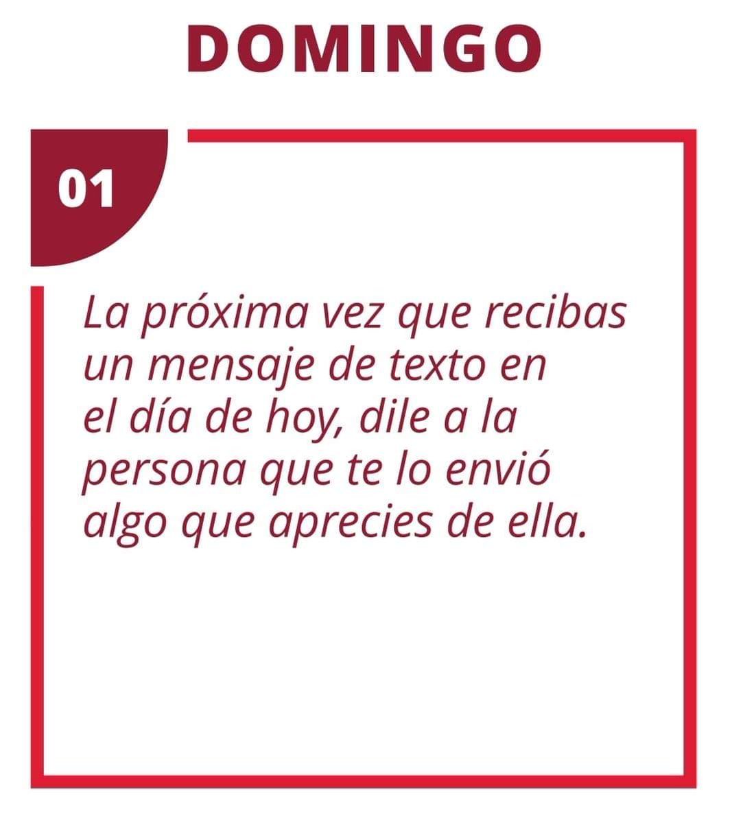 IluminaElMundoB's tweet photo. #IluminaElMundo #Día1
La próxima vez que recibas un mensaje de texto el día de hoy, dile a la persona que te lo envió algo que aprecias de ella.
#UnoPorUno
#LightTheWord
#OneByOne https://t.co/Og0QlqlNH1