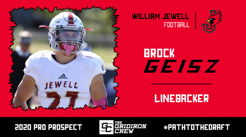 Gridiron_Crew's tweet photo. Scouts, Coaches, and GMs, here are all the reasons why you should focus your attention on 2020 Pro Prospect, Brock Geisz (@Brockstar_227), a LB from @JewellFootball!

#2020ProProspect #PathToTheDraft #NFLDraft #CFLDraft

👀 Read our Interview: https://t.co/yCuXvMmqFC https://t.co/2ObcGx2aHt