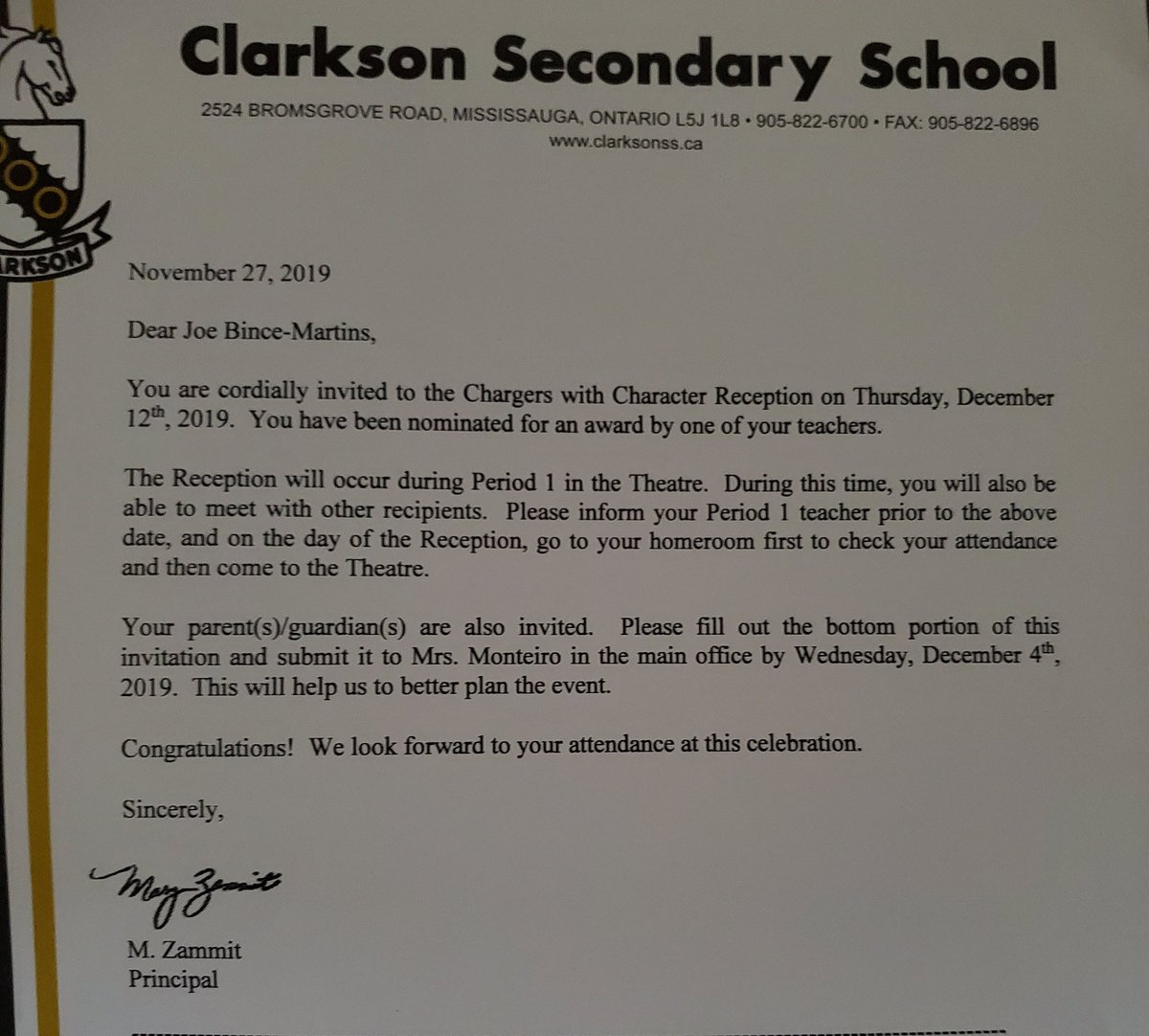 carol_bince's tweet photo. BAHM! That's how you start grade 9!
#chargerswithcharacter #thiskidthough #neverchange #makeanimpression https://t.co/xhK8kzpdrz