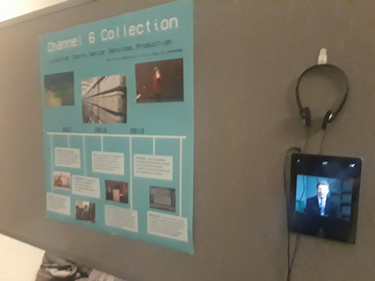 howardbesser's tweet photo. @NYUMIAP #AMIA19
Is my memory faulty, or is this the first time that AMIA Posters included a video display: MIAP Alums Chris Bañuelos and Sigridur Sigurthorsdottir https://t.co/rmRphHxQXa