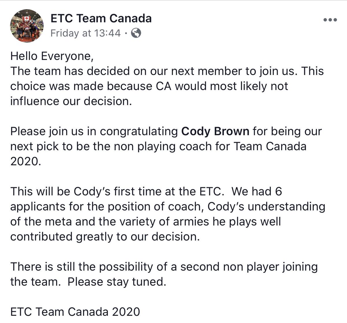 40K Canada tweet media