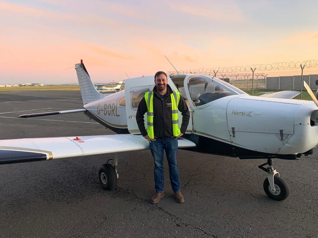 westairfs's tweet photo. Congratulations Peter Williams passing PPL Skill Test today. Fabulous day for it! Well done @westairfs @BLKAirport @visitBlackpool #PPL #learntofly #avgeek https://t.co/wcx0LY5q8t