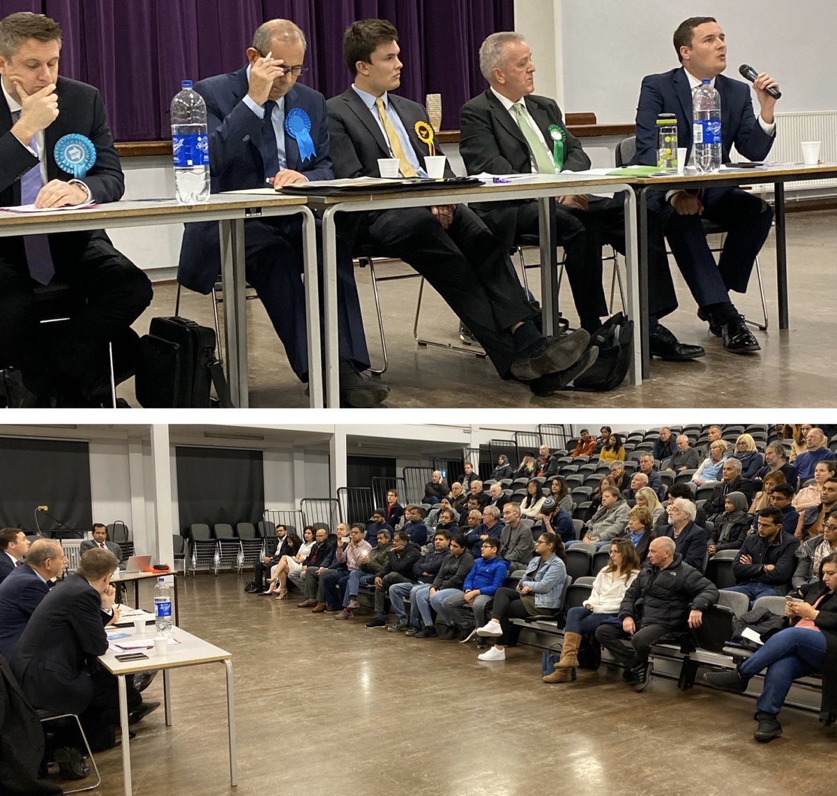 yasser_din's tweet photo. Ilford North residents hustings. Candidates making their case, discussing local issues and answering questions from local residents https://t.co/3EGHpQw402