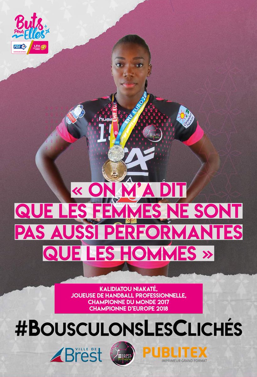 Féminisation le <a href="/BBH_Officiel/">BBH officiel</a>  lance une campagne  #bousculonslesclichés pour son opération #butspourelles
Sport Féminin #HBZH