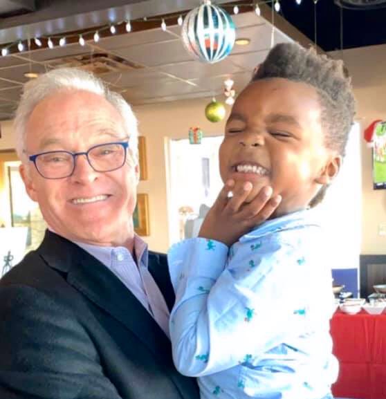 Big smile contest with my Nephew Freddy.