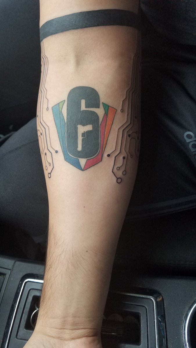 Rainbow Six Siege Logo Tattoo.