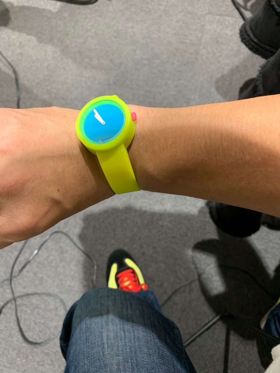 昨夜のDOMUNNEずっと時計が止まったままPLAYしてた。スタッフにあと10